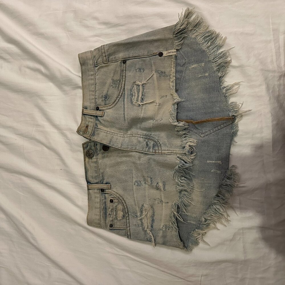denim mini skirt